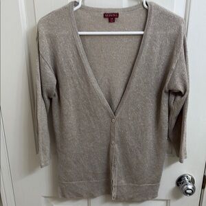 Merona Women's Light Tan Cardigan Sweater
